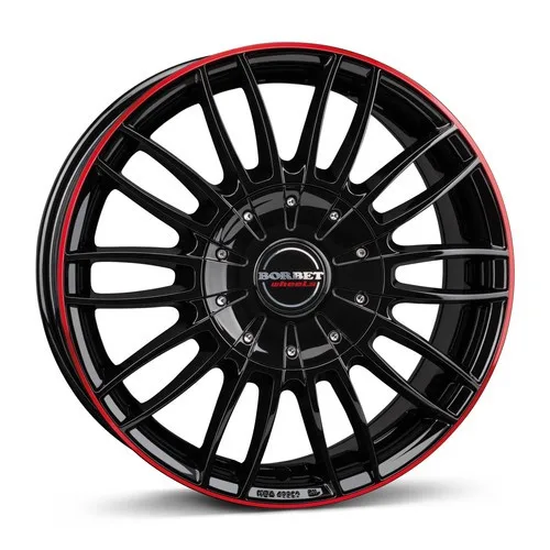 Легкосплавний диск 18" Borbet CW3 18x7,5 ET45 6x114,3 black glossy red ring - фото My Tuning Lab