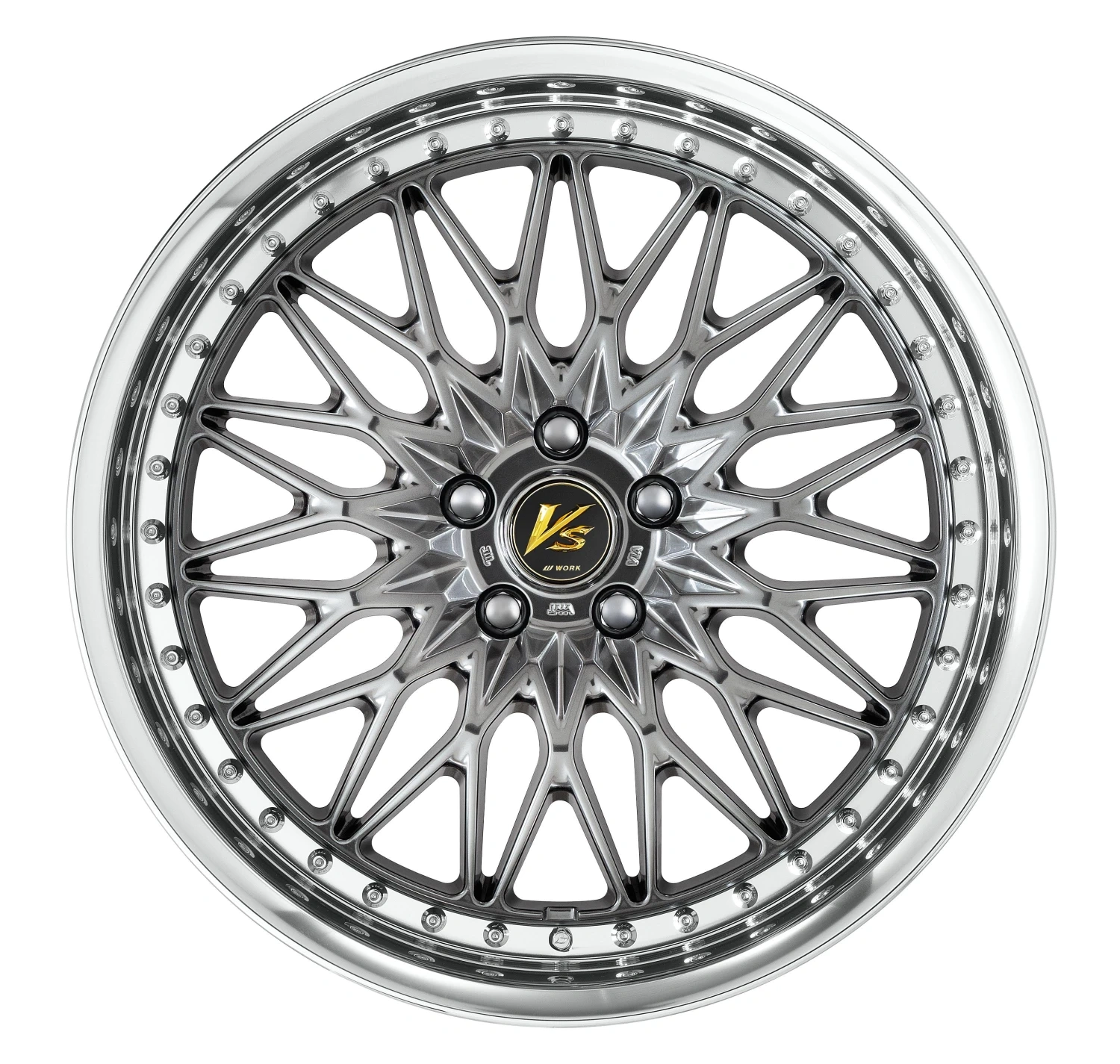 Легкосплавний диск 18" Work Wheels VS XV 18x10,5 BLANK Brilliant срібний чорний (BSB) - фото My Tuning Lab
