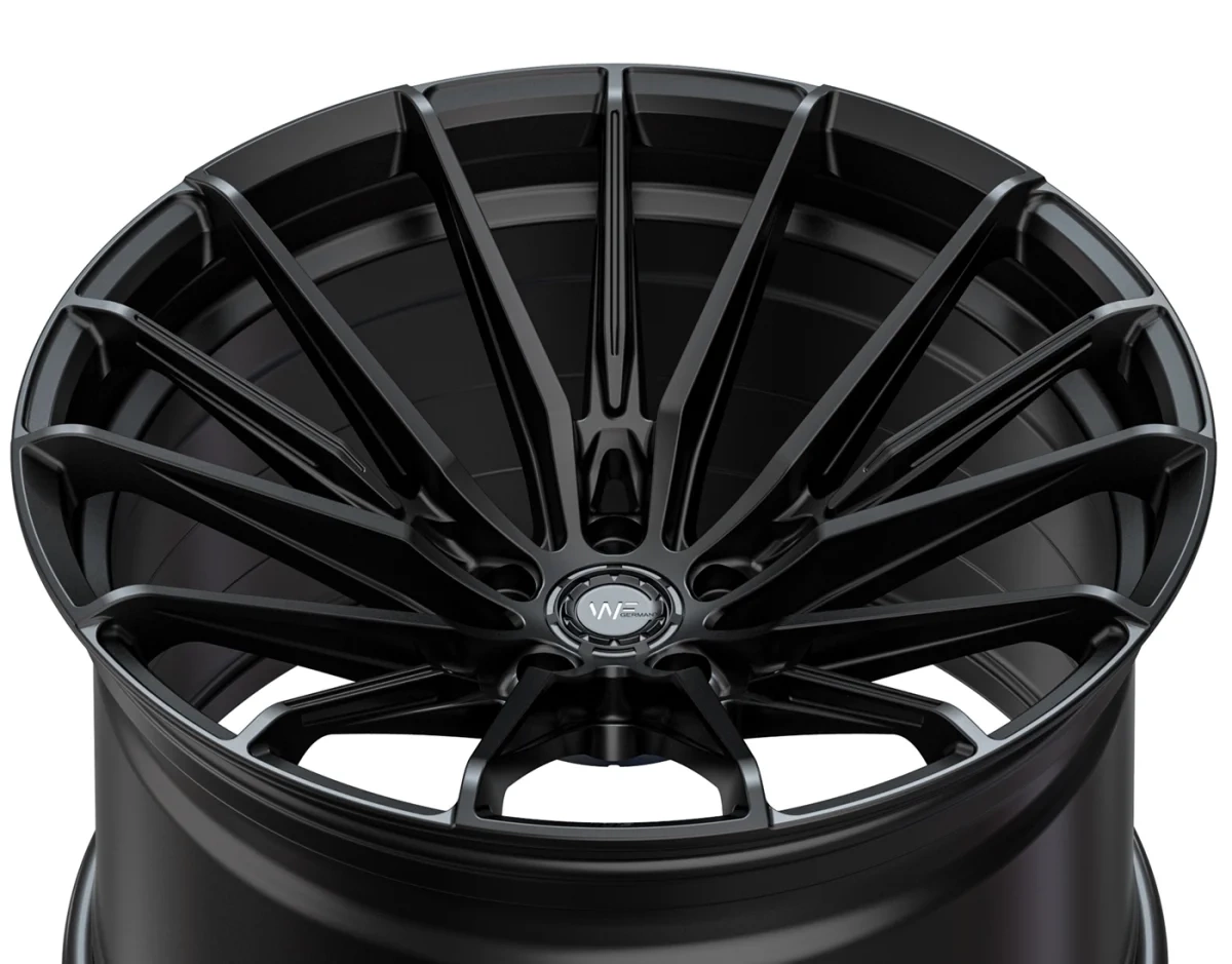 Легкосплавний диск 20" Wheelforce CF.4-FFR 20x10,5 ET14 5x112 глибокий чорний - фото My Tuning Lab