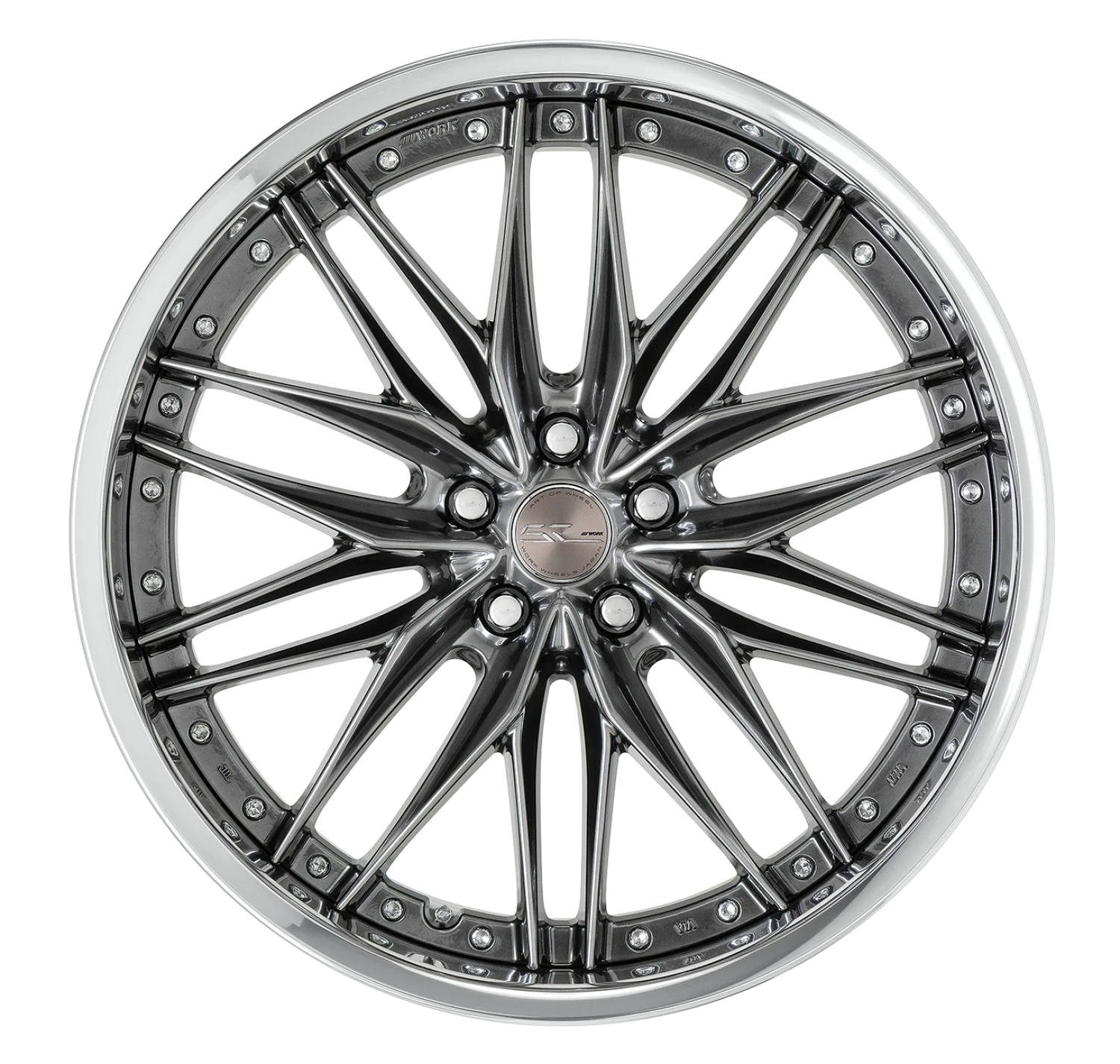 Легкосплавний диск 22" Work Wheels Schwert Quell 2 Step Rim 22x11,5 BLANK Glim чорний (GTK) - фото My Tuning Lab