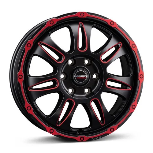 Легкосплавний диск 18" Borbet CW8 18x8 ET50 5x130 red rim window полірований matt - фото My Tuning Lab
