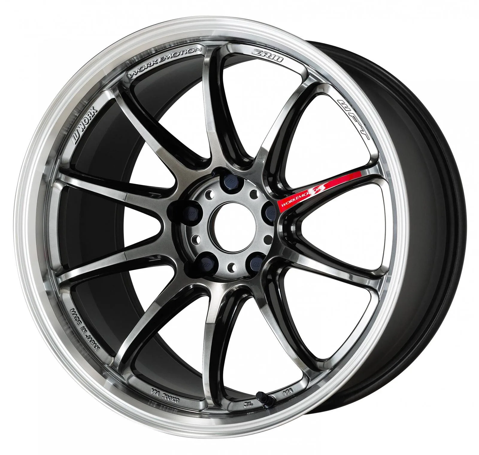 Легкосплавний диск 18" Work Wheels EMOTION ZR10 18x10,5 ET12 5x114,3 глянцевий чорний з полірованим ободом (GTKRC) - фото My Tuning Lab