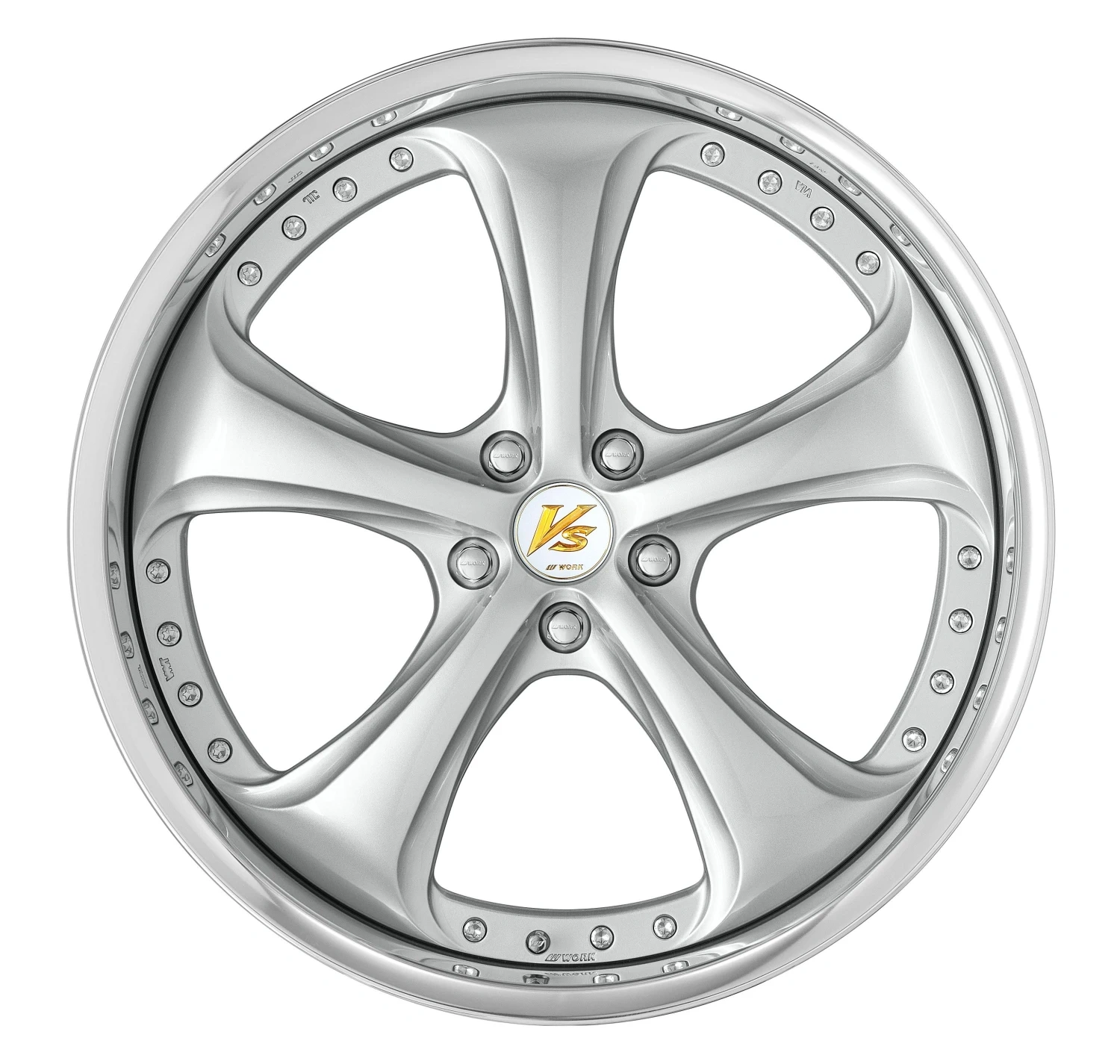 Легкосплавний диск 20" Work Wheels VS KF# 20x8 BLANK Light Gray срібний (LGS) - фото My Tuning Lab