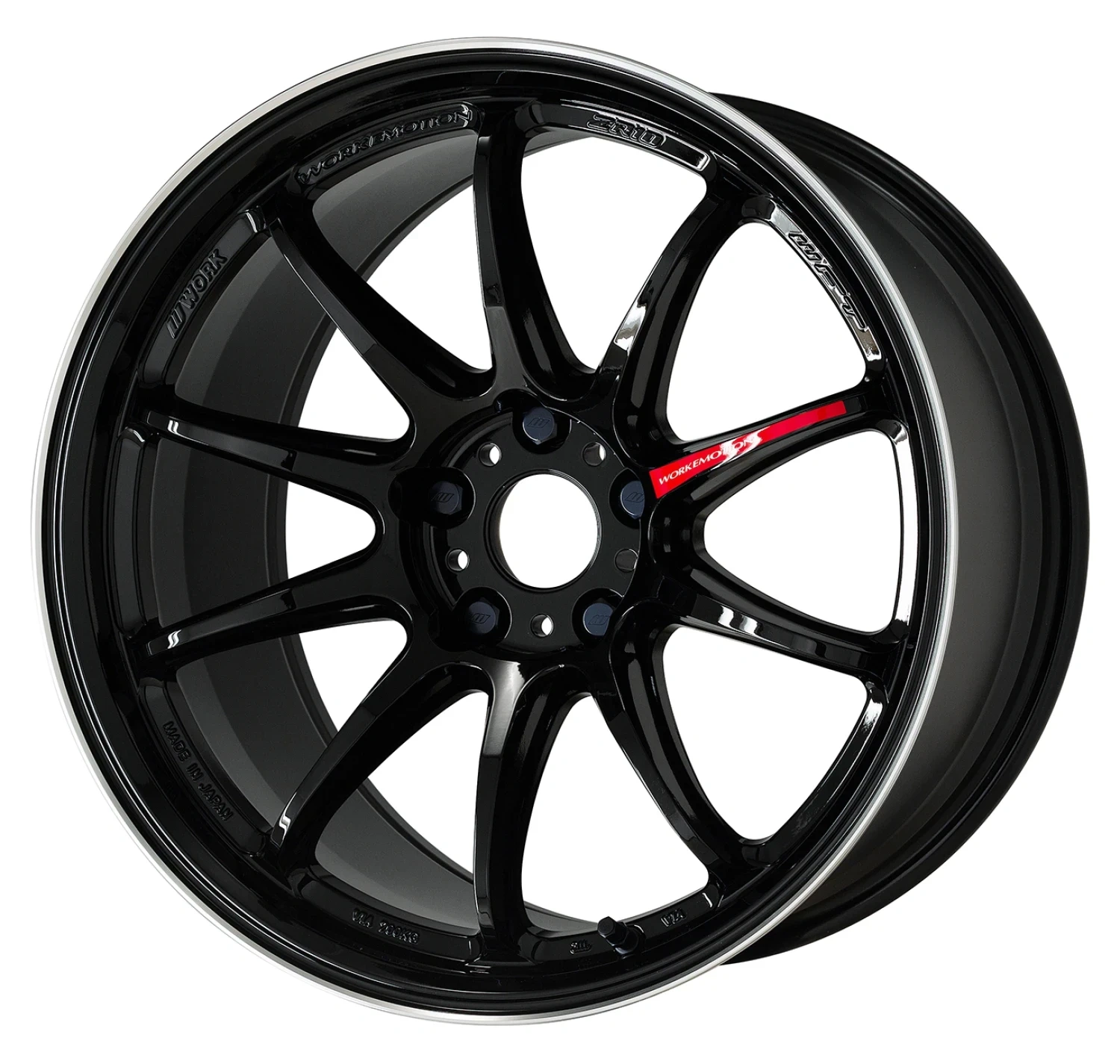 Легкосплавний диск 18" Work Wheels Work Emotion ZR10 18x10,5 BLANK чорний Diamond Lip Cut (BLKLC) - фото My Tuning Lab