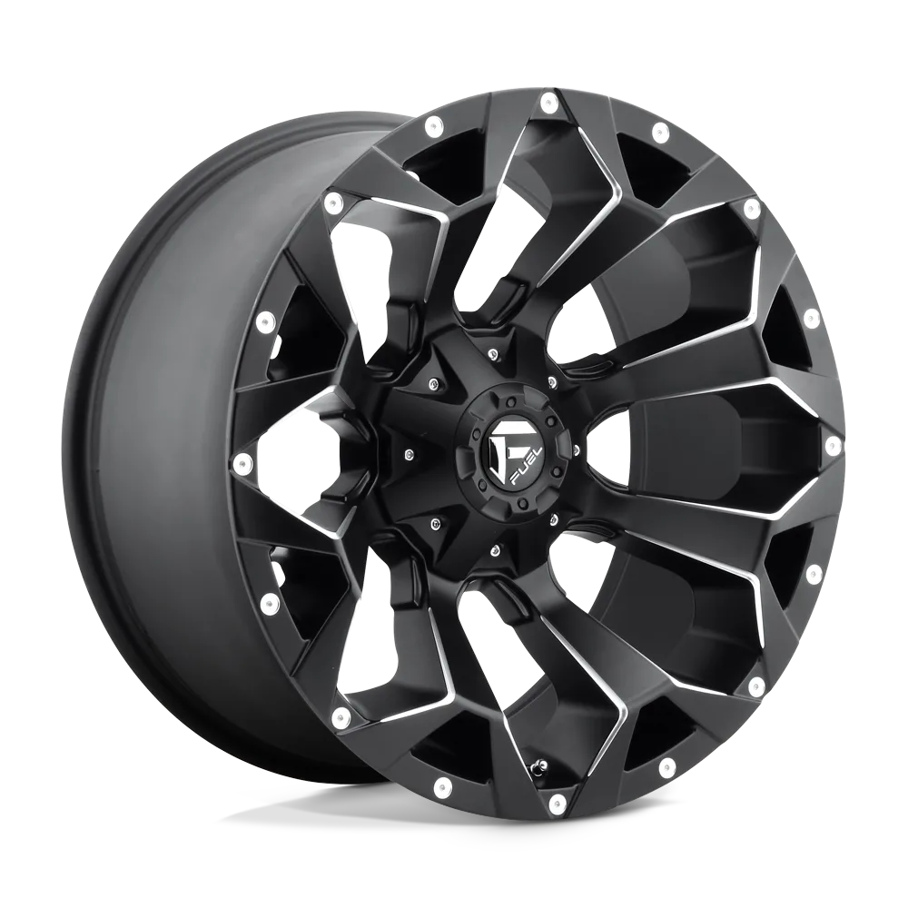 Легкосплавний диск 20" Fuel Assault 20x10 ET-18 5x114,3/127 матовий чорний Milled - фото My Tuning Lab