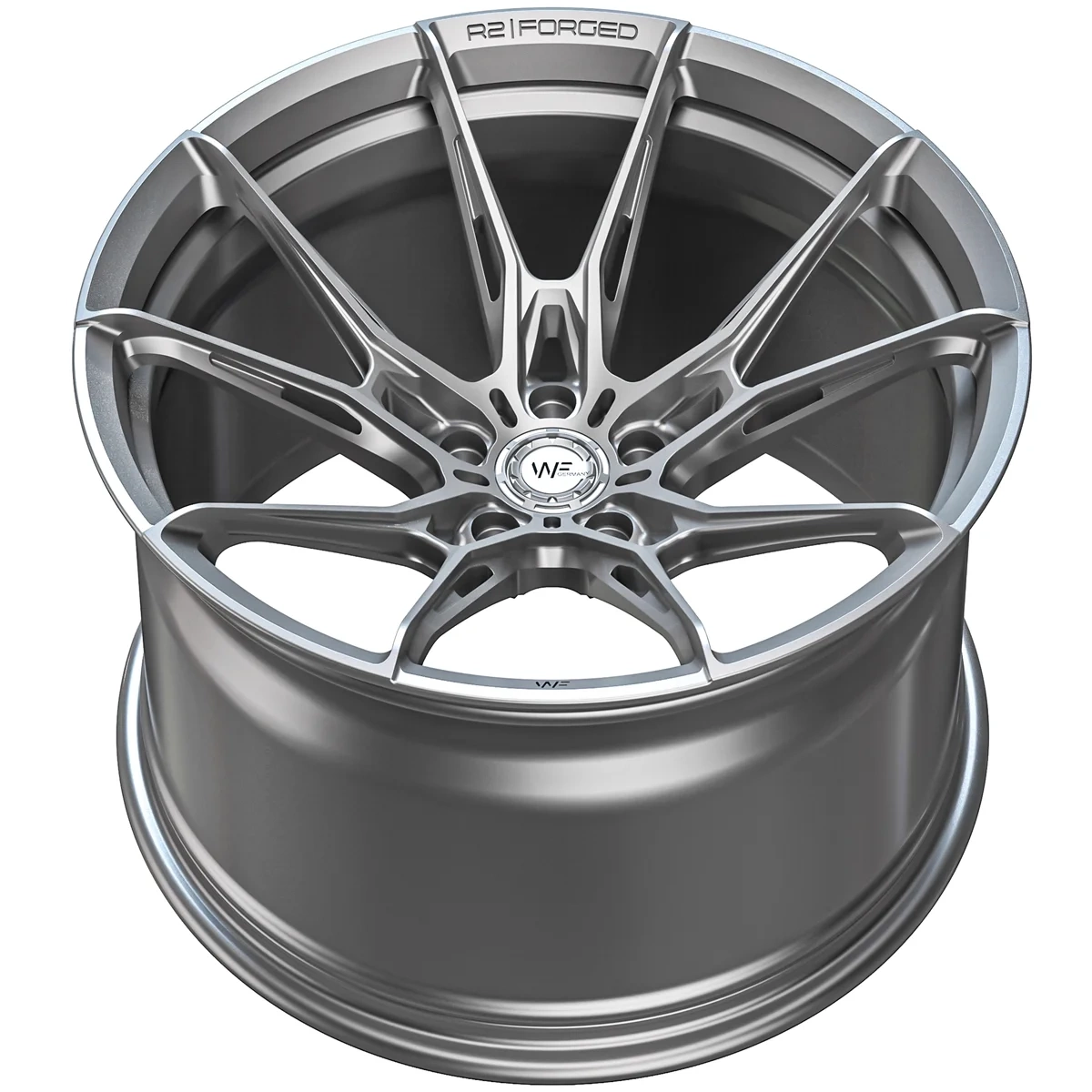 Легкосплавний диск 19" Wheelforce RACE.TWO 19x9 ET44 5x112 Frozen срібний - фото My Tuning Lab