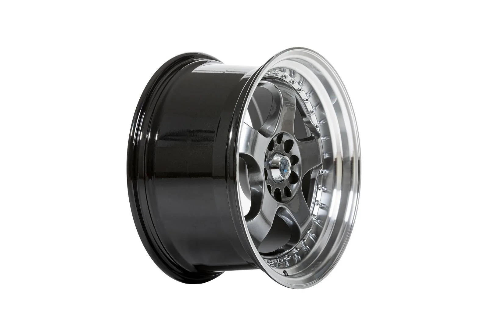 Легкосплавний диск 18" 59 North Wheels D-002 18x9.5 ET20 5x114/120 насичений чорний / полірований кант - фото My Tuning Lab