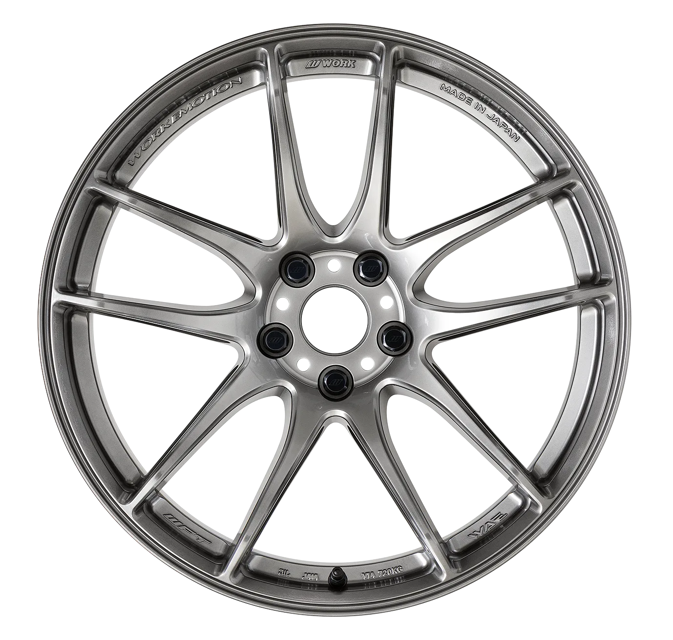 Легкосплавний диск 18" Work Wheels Emotion CR Shigoku 18x9,5 ET22 5x114,3 Glow графіт (GGM) - фото My Tuning Lab