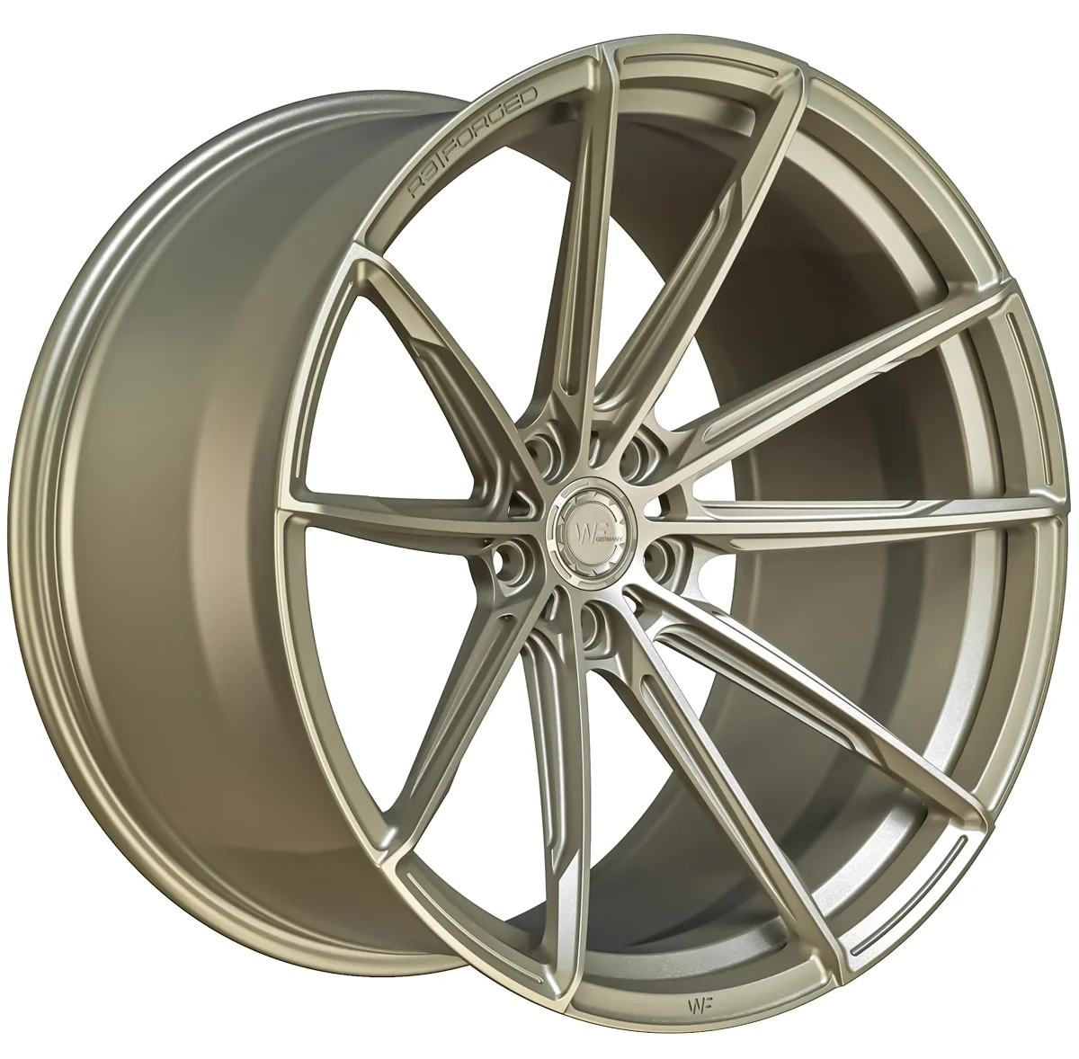 Легкосплавний диск 19" Wheelforce RACE.THREE 19x9,5 ET21 5x112 Light золотий - фото My Tuning Lab