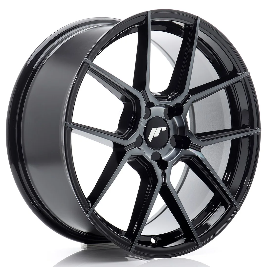 Легкосплавний диск 18" Japan Racing JR30 18x8,5 ET41 5x120 чорний Machined - фото My Tuning Lab