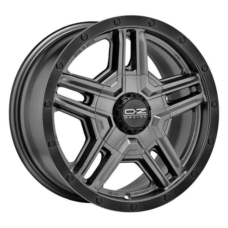 Легкосплавний диск 17" OZ Rally Adventure 17x8 ET20 5x127 Matt графіт чорний Lip - фото My Tuning Lab