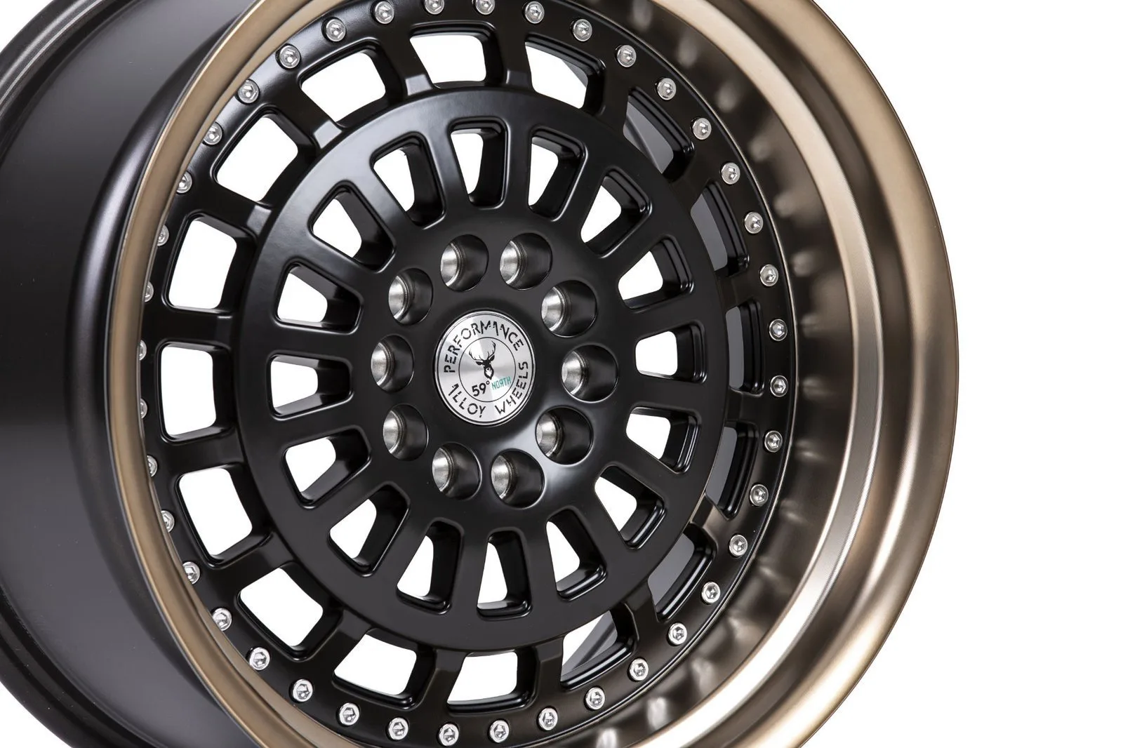 Легкосплавний диск 19" 59 North Wheels D-007 19x9,5 ET25 5x114,3/120 Matteblack/mattebronze lip - фото My Tuning Lab